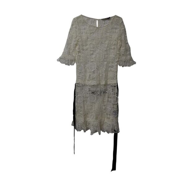 Pre Loved Ralph Lauren Vintage Ralph Lauren Lace Dress in White Cotton Women - Picture 4 of 7